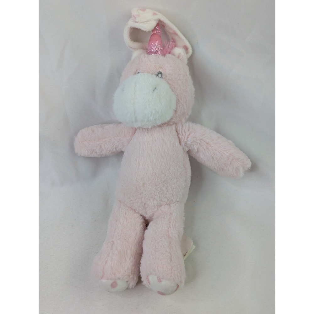 Kellytoy Pink Unicorn‎ Rattle Plush 9 Inch Clip On 2019 Stuffed Animal Toy